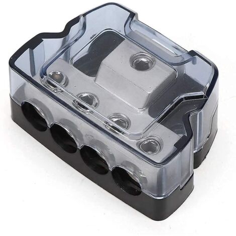 Bloc de distribution 2024 pour prise de remorque, entrée 1/0 AWG vers sortie 4 AWG, pour bornier d'alimentation automobile (1/5)