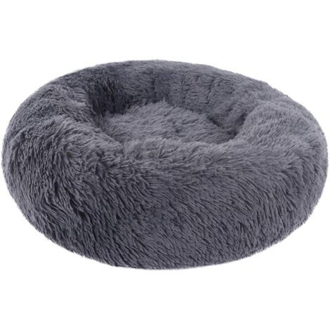 Panier apaisant pour chat et petit chien, coussin de couchage en forme de donut. (1/5)