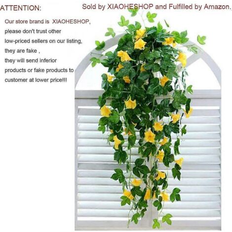 Daluo Nouveauté - Lot de 2 guirlandes artificielles de 90 cm (35,4 pouces) - Plantes suspendues en soie - Fausse plante verte - Idéale pour la maison, le jardin, les murs, les clôtures et les escalier (1/5)