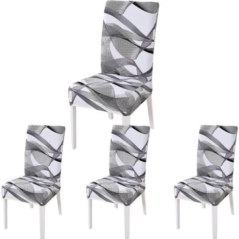 Housses de chaises de salle à manger 2024, housses de chaises extensibles, housses décoratives pour chaises hautes de banquet, d'hôtel et de cuisine. (1/5)