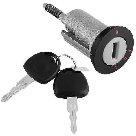 Barillet de serrure d'allumage 2 clés pour Vauxhall Astra Corsa Zafira Meriva (1/5)