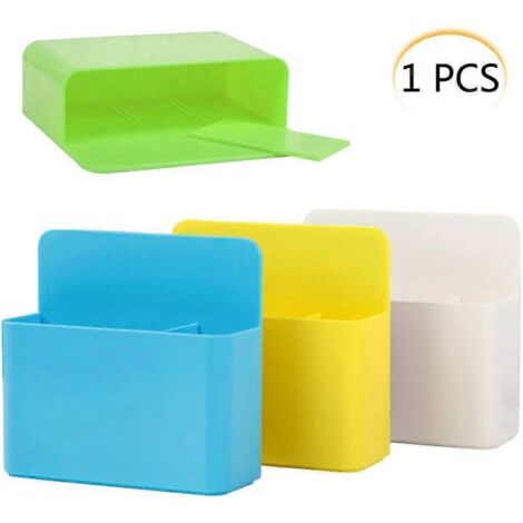 Porte-marqueur magnétique pour tableau blanc, support magnétique pour marqueurs et effaceurs, plateau de rangement pour réfrigérateur ou casier (Jaune) (1/5)