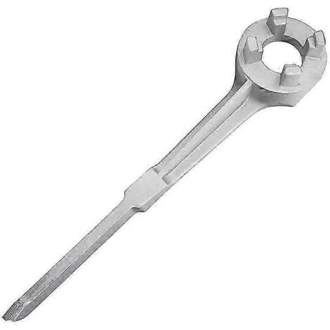 Clé à bouchon, outil d'ouverture de fût en aluminium pour fûts de 10, 15, 20, 30, 50 et 55 gallons, compatible avec 2 fûts. (1/5)