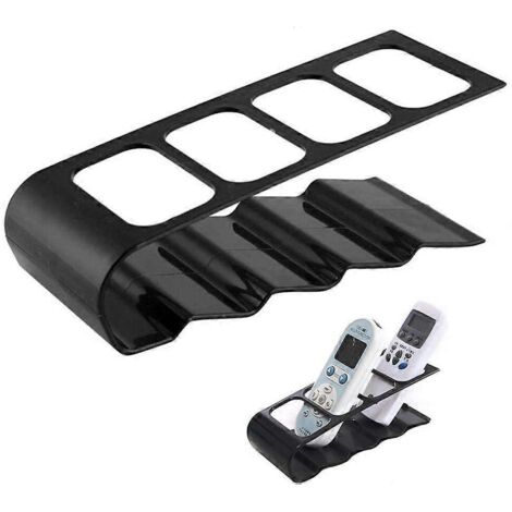 Support de rangement pour télécommandes, organiseur de bureau à 4 compartiments pour télécommandes de télévision (1/5)