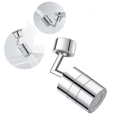 Aérateur de robinet à 720 degrés, pommeau de robinet de cuisine pivotant à 2 modes, filtre de douche réglable (1/5)