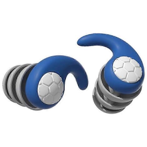 Bouchons d'oreilles 3 couches, réduction de bruit jusqu'à 40 dB, confortables pour dormir, Workblue (1/5)