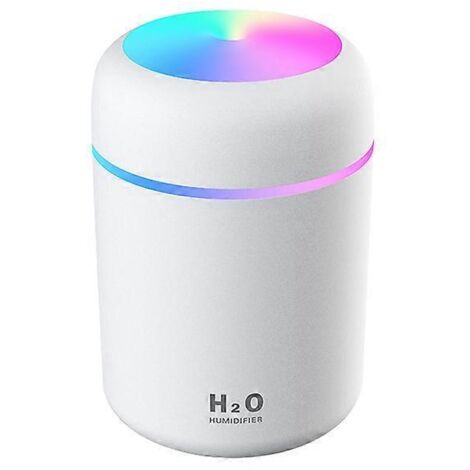 Mini humidificateur - Unité d'humidification haut de gamme avec réservoir d'eau de 300 ml, fonctionnement ultrasonique silencieux, automatique (1/5)