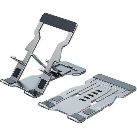 Support de téléphone portable pliable ultra-fin, support de bureau, argenté (1/4)