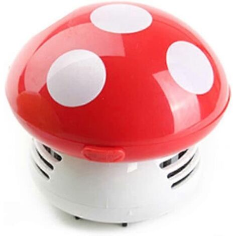 Mini aspirateur pour nettoyer la poussière de table, bureau, coussins et voiture (rouge) (1/5)