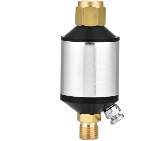 Filtre séparateur d'eau pour compresseur d'air avec entrée et sortie NPT 20241/4", sécheur d'air avec vanne de purge (1/5)
