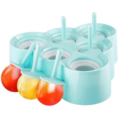 Moules à glaces, [6 cavités] Moules à glaces en silicone, supports triangulaires pour glaces, moules à glaces à faire soi-même en famille, sans BPA (1/5)