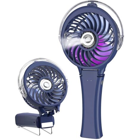 Ventilateur portable brumisateur mini USB rechargeable par batterie avec fonction nuit (1/5)