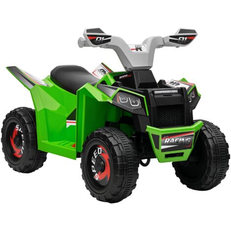 Quad électrique enfant 2,5 km/h, marche avant et arrière, pour 18-36 mois, vert (1/5)