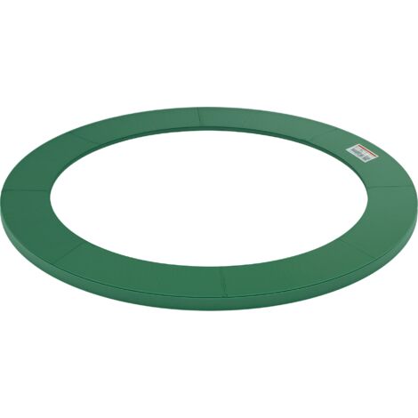 Tapis de protection pour trampoline Ø305 cm, résistant à la déchirure et aux UV, imperméable, couvre-ressorts, accessoire de sécurité pour trampoline de jardin, vert (1/5)