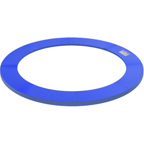 Housse de Bord Rembourrée pour Trampoline, Protection de Tapis Élastique en Plastique, Ø244cm, Bleu (1/5)