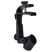 2 Pièces Microphone Clip Antichoc Portable Réglable pour Batterie (Noir)