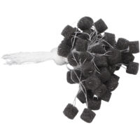 50 bouchons d'oreille en mousse douce pour appareils auditifs, avec cordon de sécurité, accessoires pour prothèses auditives, noir et gris