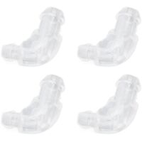 10 pièces Adaptateur Universel BTE, Connecteur Transparent pour Tuyau d'Appareil Auditif, Amélioration Acoustique pour Resound