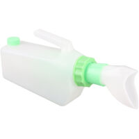 Bidon urinaire féminin 1000ml, étanche et portable pour déplacements ou alitement