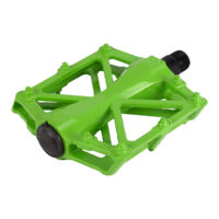 1 Paire de Pédales de Vélo en Aluminium Antidérapantes pour VTT et Route - Vert