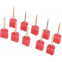 10 Broches de Cible en Acier Manganèse Fileté 5/16" pour Fixation de Cibles de Tir à l'Arc