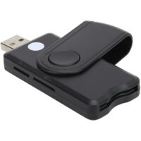 Lecteur de cartes universel portable SD/TF/ID/SIM pour PC et smartphones
