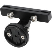 Support de fixation pour lampe arrière vélo, adaptable sur tige ou rail de selle, compatible Garmin Varia et Edge, accessoire cyclisme.