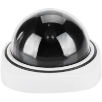 Caméra de surveillance dôme sans fil pour intérieur et extérieur, fausse caméra de sécurité avec fonction vidéo