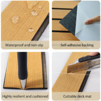 Coins de protection antidérapants en EVA pour plancher de bateau et camping-car, résistants et imitation bois teck