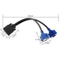 Câble adaptateur DMS-59 vers double VGA pour moniteurs HP et Dell