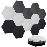 Panneaux acoustiques, panneaux muraux insonorisants, panneaux adhésifs absorbant le son (voir illustration)