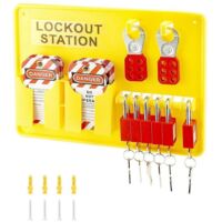 Station de consignation/déconsignation, 6 cadenas de sécurité, station de consignation comme illustrée