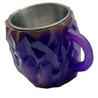 Mug à café de luxe en cristal minéral. Mugs à café en cristal minéral (voir photo).