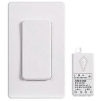 Prise RC sans fil pour hôtel, interrupteur RC sans fil, interrupteur d'éclairage sans fil blanc