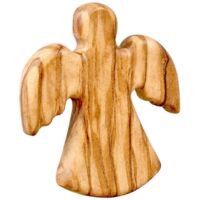 Décoration de prière de baptême en bois d'olivier représentant un ange, artisanat en bois, intérieur