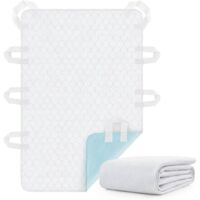 Alèse lavable pour incontinence : alèse imperméable avec 8 poignées