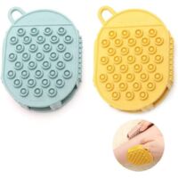 Lot de 2 gants exfoliants pour le bain, gants de gommage corporel, gants de douche pour éliminer les cellules mortes, gommage corporel de massage spa sous la douche