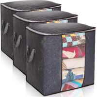 Boîtes de rangement avec couvercles, boîtes de rangement extérieures, boîtes de rangement en plastique pour déménagement, boîte de rangement pour lit, cadre de lit