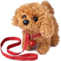 Peluche Chien Husky Chiot Électronique Interactif - Marche, Aboiements, Remuement de la queue
