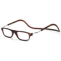 Lunettes de lecture magnétiques pliables pour hommes et femmes, à fermeture avant et à porter autour du cou - MARRON - 100