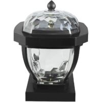 Lampe solaire LED étanche pour poteau de jardin ou de terrasse (20242 LED) - Éclairage extérieur étanche pour clôture et terrasse