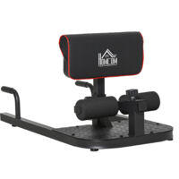 Appareil de Squat 3-en-1, Machine à Sissy Squat Profond, Sit-up et Pompes Réglable en Acier, Multifonction, pour Fitness, Musculation, Presse à Cuisses, Abdominaux et Pompes, Noir