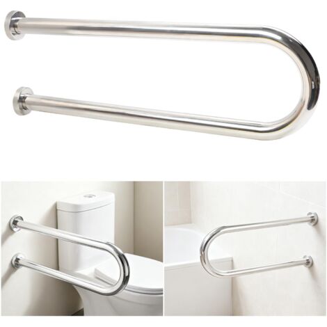 Barre D'appui WC, SUS304 Acier Inoxydable Barre D’Appui Douche, 60cm Antidérapante Sécurité Poignée de Support pour Handicapé, Âgées, Enceint, Barres D'appui Salle de Bain (1/5)