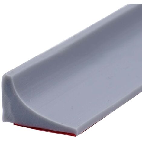 100CM Barrière de Douche Pliable, Barrière de Barrage D'eau Seuil de Douche Seuil de Butée D'eau de Douche pour Cabine de Douche en pour la Cuisine et la Salle de Bain (Gris) (1/5)