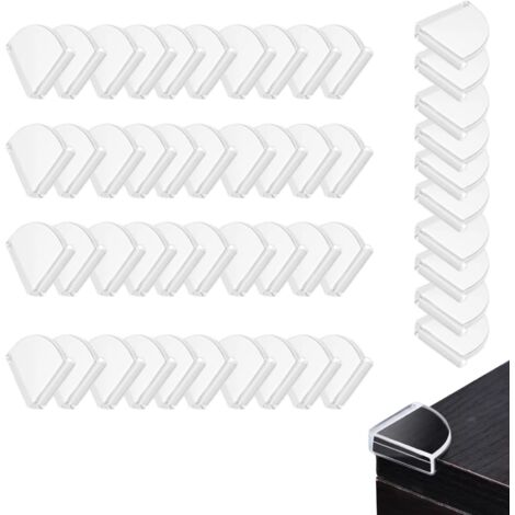 50 Pièces Coin de Table Protection Bebe, Protege Coin de Table Bebe, Autocollant, Protege Angle Bebe, Convient pour Protéger Les Bébés des Chocs et des Blessures Causés par Les Meubles (1/5)
