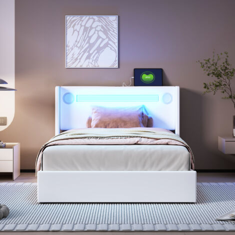 Bett Mit Led Und Bluetooth