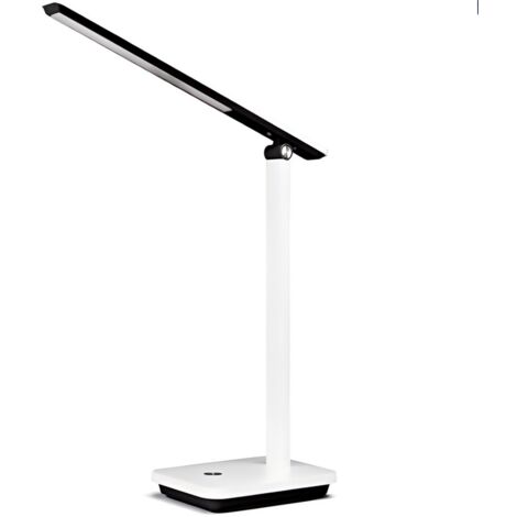 Lampe LED rechargeable, luminosité et température de couleur réglables, pliable pour le bureau et les études. (1/3)