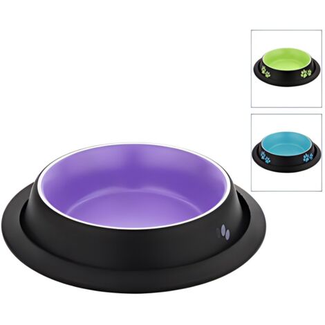 Distributeurs de nourriture antidérapants pour animaux de compagnie, ensemble de 3 couleurs, conception antidérapante, capacité de 960 ml. (1/3)