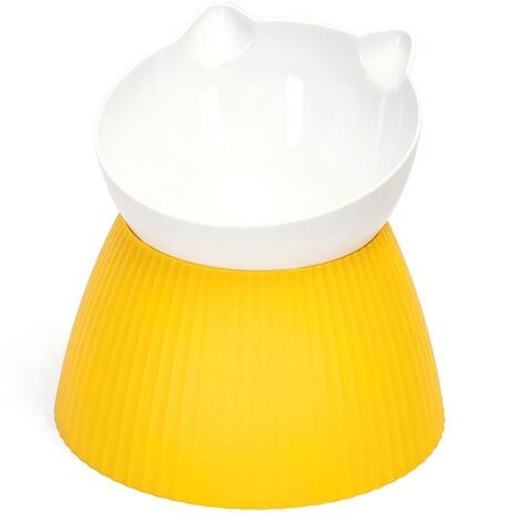 Gamelle surélevée pour chat en forme d'oreille, antidérapante, protège-cou (1/3)