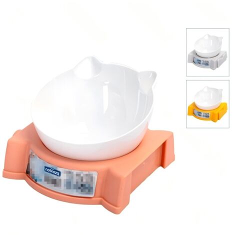 Gamelle pour chat réglable avec support, anti-basculement, 2 en 1, couleurs assorties (1/3)